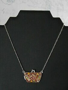 �y���������z�W���G���[�E�A�N�Z�T���[ ���_���I���l�b�N���X�n���h�o�b�O�I���W�i��etnika collier medaillon forme sac a main amp; jolie deco florale tres original