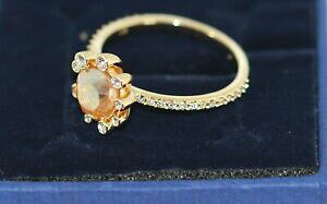 yzWG[EANZT[ XtXL[I[uO}`J[S[hbLiC{bNXswarovski olive anneau, multicolore, plaque or gr60 neuf avec boite