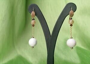 yzWG[EANZT[ IbL[jyfeBRAK^rAJorecchini pendenti con agata bianca