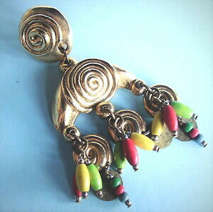 yzWG[EANZT[ CONbvWh[wg171 boucles doreilles clips resine doree