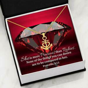 �y���������z�W���G���[�E�A�N�Z�T���[ ���r�[�l�b�N���Xelle est plus precieux que rubies religieux cadeau proverbes 315 d collier st