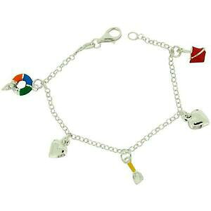 �y���������z�W���G���[�E�A�N�Z�T���[ �g�b�N�K�[���Y�V���o�[�X�^�[�����O�V�[�T�C�h�`���[���n�[�g�u���X���b�gtoc filles argent sterling seaside amp; breloques coeur bracelet 152cm