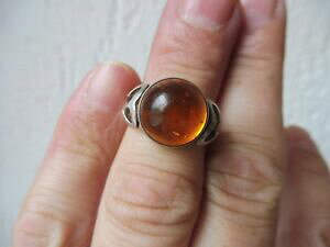 �y���������z�W���G���[�E�A�N�Z�T���[ �����O�V���o�[�A���o�[belle, vieux anneau __ 835 argent __ avec ambre __