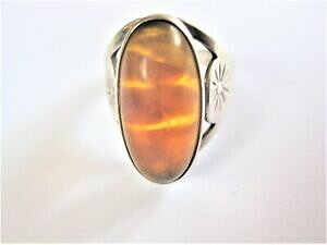 �y���������z�W���G���[�E�A�N�Z�T���[ �V���o�[�����O�A���o�[�t�B�b�V�������hbague en argent 835 avec ambre, fischland, 4,35 g