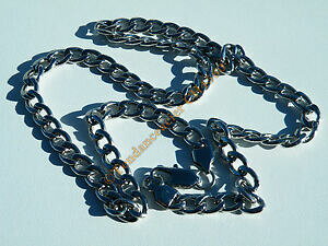yzWG[EANZT[ `F[RA[X`[OVo[ghchaine collier 60 cm pur acier inoxydable maille gourmette 7 mm argente tendance