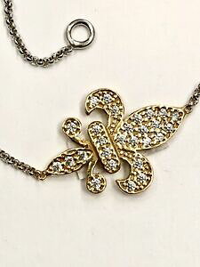 yzWG[EANZT[ uVAWFgvbJ[gIRWRjWBcF[ACXbracciale argento 925 placcato oro 18 kt con zirconi giglio firenze lily iris