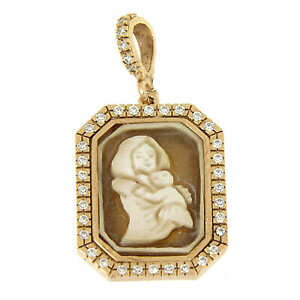 yzWG[EANZT[ VIh}hifBtFbcBCJIGWRjrALAWFgciondolo madonna di ferruzzi in cammeo e zirconi bianchi argento 925