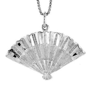 �y���������z�W���G���[�E�A�N�Z�T���[ �V���o�[�X�^�[�����O�y���_���g�t�@���u�����b�N�C���`�C�^���A���`�F�[���{�b�N�Xargent sterling eventail pendentif breloque, 18 italien boite chaine