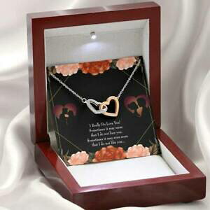 �y���������z�W���G���[�E�A�N�Z�T���[ �R�p�C���J�[�h�R���A�[pour mon copine vraiment love you anglais souvenir carte inseparable collier *
