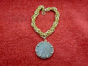 yzWG[EANZT[ ^Ibg[i[gIWiVIhl^COZj[yXbracciale in metallo ottonato ciondolo originale moneta inglese pence