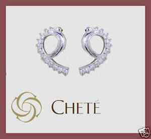 yzWG[EANZT[ `Fe[VIbL[jAQgIrARWRjchete laroche orecchini argento 925 oro bianco zirconi