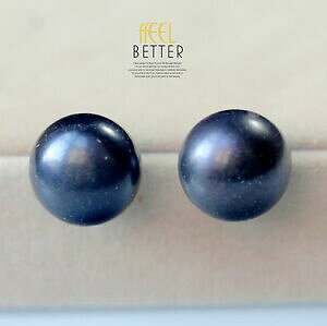 yzWG[EANZT[ COp[IuA[gtbgVo[ubNGmboucles doreilles perle de culture plat argent 925 noir 15mm16mm enorme tz3