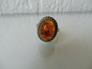 �y���������z�W���G���[�E�A�N�Z�T���[ �����O�V���o�[�E�B�Y�A���o�[__ beau, vieux anneau __ 835 argent avec ambre __