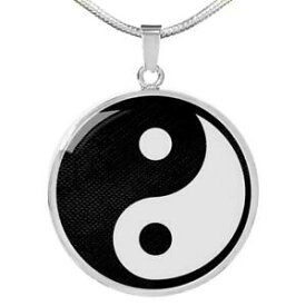 【送料無料】ジュエリー・アクセサリー ネックレスヨガスチールペンダントゴールドyin yang collier yoga pendentif acier inoxydable ou 18k or 18 22