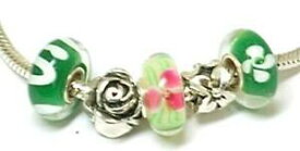 【送料無料】ジュエリー・アクセサリー トックパールシルバースターリンググリーンフラワービギナーパールブレスレットtoc perles argent sterling vert fleur debutant perle bracelet