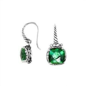yzWG[EANZT[ Vo[X^[OCOO[NH[cargent sterling boucles oreilles avec vert quartz ae6145gq