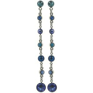 yzWG[EANZT[ RvbgCOy_cVo[Vo[X[konplott boucles doreilles pendantes waterfalls bleu antique argent petit