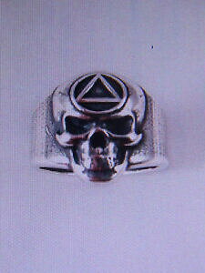 yzWG[EANZT[ Jo[\uGeBOX^[OVo[XJfUCgCAOrecoverysobriety ring sterling silver skull designaa triangle