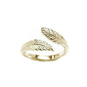 �y���������z�W���G���[�E�A�N�Z�T���[ �����O10kt or jaune resistant bague dorteils plume enveloppe ondule bijoux