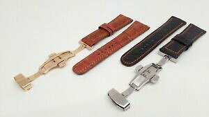 【送料無料】ジュエリー・アクセサリー バックルクロコダイルウォッチブレスレットbracelet montre en crocodile en 22mm avec boucle deployante