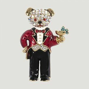 �y���������z�W���G���[�E�A�N�Z�T���[ �o�g���[�E�B���\���N���X�^���A�u�o�g���[�e�f�B�x�A�u���[�`butler et wilson transparent cristal ab email butlernteddy ours broche neuf