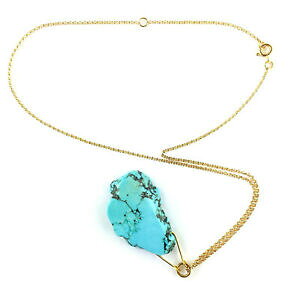 �y���������z�W���G���[�E�A�N�Z�T���[ �~�N�������b�L�l�b�N���X�J�b�g�^�[�R�C�Y�p�[��collier en plaque or 3 microns et perle en turquoise taillee