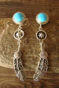 yzWG[EANZT[ iozVo[X^[O^[RCYtFU[|XgCOXyT[navajo argent sterling turquoise plume post boucles doreilles spencer