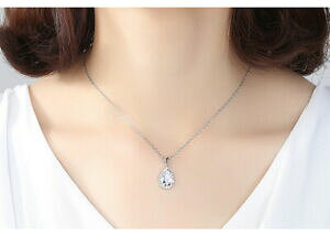yzWG[EANZT[ XtXL[y_glbNXRGccollier pendentif goutte deau swarovskiR elements top qualite transparents luxe