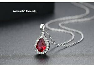 yzWG[EANZT[ XtXL[y_g`F[lbNXRGcgbvr[bhNIeBcollier chaine pendentif goutte deau swarovskiR element top qualite rouge rubis