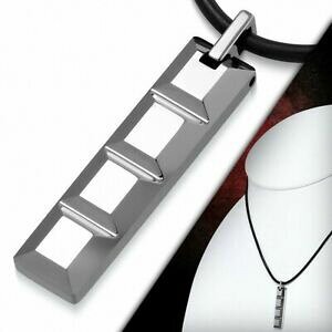 yzWG[EANZT[ ^OXeJ[oChg[^O`[gYU[R[hlbNXcarbure de tungstene, breloque tag carre 2 tons, collier de cordon en cuir tress