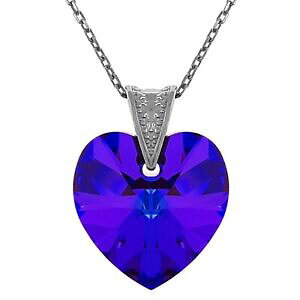 yzWG[EANZT[ zfBhA[WFgNX^XtXL[NGlbNXRwIg[vcollier coeur en argent rhodie et cristal swarovskiR heliotrope femme