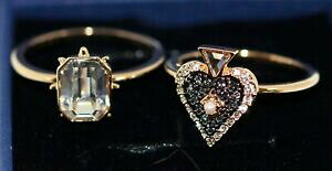 yzWG[EANZT[ XtXL[^bg}WbNOZbg}`J[S[hbLiC{bNXswarovski tarot magic ringset, multicolore, plaque or gr58 neuf avec boite