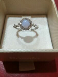 yzWG[EANZT[ AWFgRWR[jAK^[XAlTgsAleBanello rosato pianeti in argento 925 con zirconi e agata lace