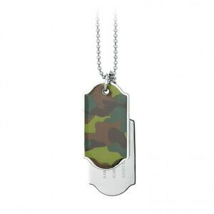 yzWG[EANZT[ `F[hbO^OCmbNX2jewels camouflage chaine 68cm dog tag inox 251365 avec gravure