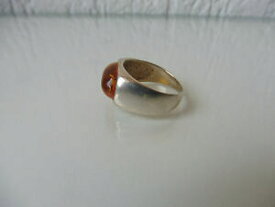 【送料無料】ジュエリー・アクセサリー リングシルバーアンバー__ beau, vieux anneau __ 925 argent __ ambre __