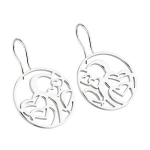 �y���������z�W���G���[�E�A�N�Z�T���[ �G�����X�g�f�U�C���C�������O�X�`�[���X�e�����X�n�[�g�y���_���gernstes design boucles doreilles e340 acier inox c?ur pendentif