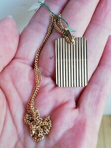 yzWG[EANZT[ `F[bLy_gpendentif ancien en plaque or avec chaine