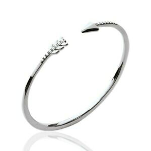 yzWG[EANZT[ WRjE\bhVo[fBGWNjonc ouvert en argent massif 9251000 rhodie fleche pave en zirconium blanc