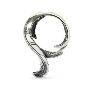 �y���������z�W���G���[�E�A�N�Z�T���[ �^�O�y�g�����r�[�Y�V���o�[�r�[�Ytrollbeads silver bead freedom feather pendant tagpe00060