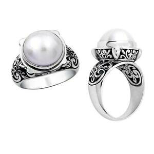 �y���������z�W���G���[�E�A�N�Z�T���[ �V���o�[�����O�E�B�Y���C�u�p�[��bague en argent avec mabe perle ar1024pe152cm