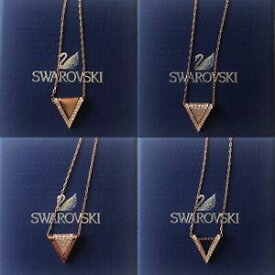 【送料無料】ジュエリー・アクセサリー スワロフスキーペンダントトランスフォームゴールデントライアングルcollier swarovski pendentif transformer 2 triangles dore neuf authentique