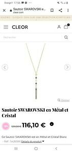 yzWG[EANZT[ XtXL[NX^Wp[sautoir swarovski en metal et cristal