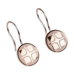 �y���������z�W���G���[�E�A�N�Z�T���[ �C�������O�S�[���h���b�L�X�e�����X�p�^�[���y���_���gernstes design boucles doreilles e325 acier inox plaque or pendentif a motif