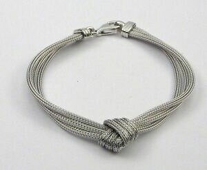 yzWG[EANZT[ \bhX^[OVo[jbgC[uXbgbracelet in solid sterling silver 925 knitted wire