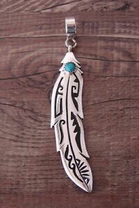 yzWG[EANZT[ iozVo[X^[O^[RCYtFU[y_gnavajo argent sterling turquoise pendentif plume tamp;r singer