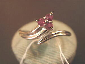 �y���������z�W���G���[�E�A�N�Z�T���[ ���r�[�����O�V���o�[���B���e�[�Wbague rubis veritable sur argent 925 vintage 1970 neuve t 57