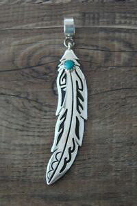 yzWG[EANZT[ iozVo[X^[O^[RCYtFU[y_gnavajo argent sterling turquoise plumes pendentif tamp;r