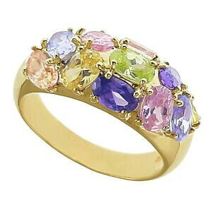 �y���������z�W���G���[�E�A�N�Z�T���[ ���b�L�����O�W���R�j�E���I�L�V�f�X�j���[�t�@���h�����h�T�C�Y�f�B�X�|bague femme plaque or et oxydes zirconium multicolores neuve taille 56 dispo