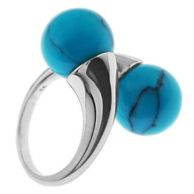 【送料無料】ジュエリー・アクセサリー リングインルホディドアージェントターコイズサイズbague en argent rhodie et turquoise synthetique taille 56 disponible femme