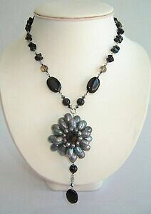 yzWG[EANZT[ collier onyx et perles bxc 175